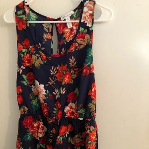 Floral romper.